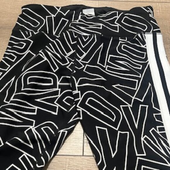 DKNY Sport Leggings Women’s Size XL Black And white Logo Print - Picture 3 of 8